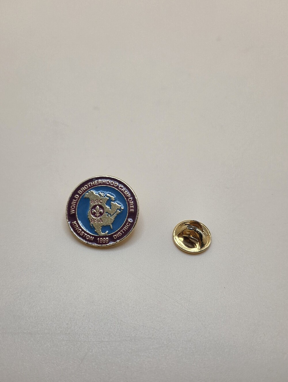 1999 BSA World Brotherhood Camporee Lapel Pin - Kingston District Boy Scouts